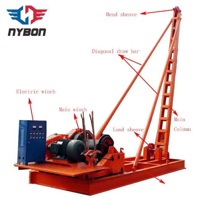 Punching Pile Driver Hammer Electric Mobile Piling Rig for Rock Mass