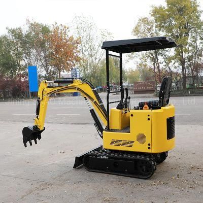 Fast Delivery Excavator 1 Ton Mini Digger Machine with Roof
