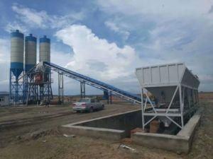 Capacity 25-180 Cbm/H Stationary Cement Concrete Batching Plant