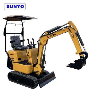 Sunyo Brand Mini Excavator Sy10 Model Excavator Is Hydraulic Crawler Excavators Good Construction Equipments.