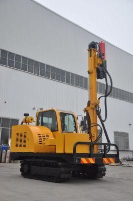 Road Safety Crawler Solar Pile Driver with Hydraulic Hammer