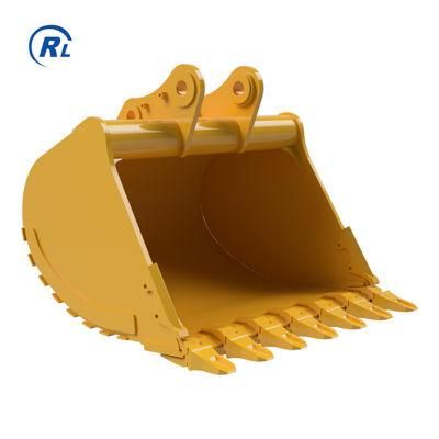 Qingdao Ruilan Construction Machinery Parts Heavy Duty Digging Rock Standard 2m3 Bucket 30 Ton Big Excavator Rock Stone Bucket