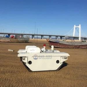 at-2000 Amphibious Electric Rubber Tracked Chassis Robot Amphibious Vehicles for Sale