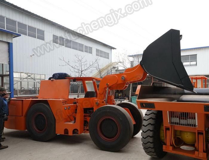 New 2 cbm diesel underground mining scraper with CE certificate