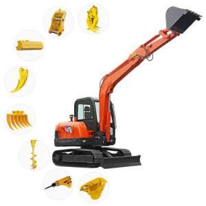 Hot Selling in China Mini Excavator/Small Excavator/6 Ton Excavator Breaking Hammer