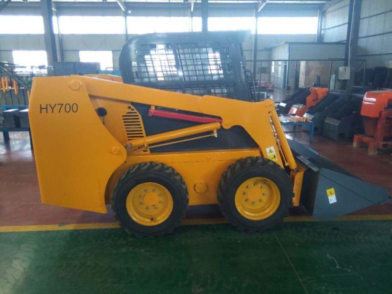 China Hysoon 700kg Skid Steer Loader Hy700 with Best Price