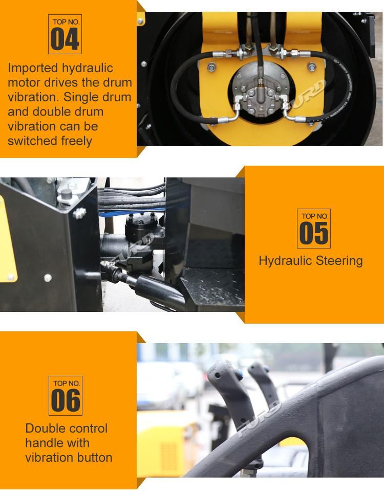 CE Approved Asphalt Construction Road Roller 3 Ton Vibratory Road Roller Compactor
