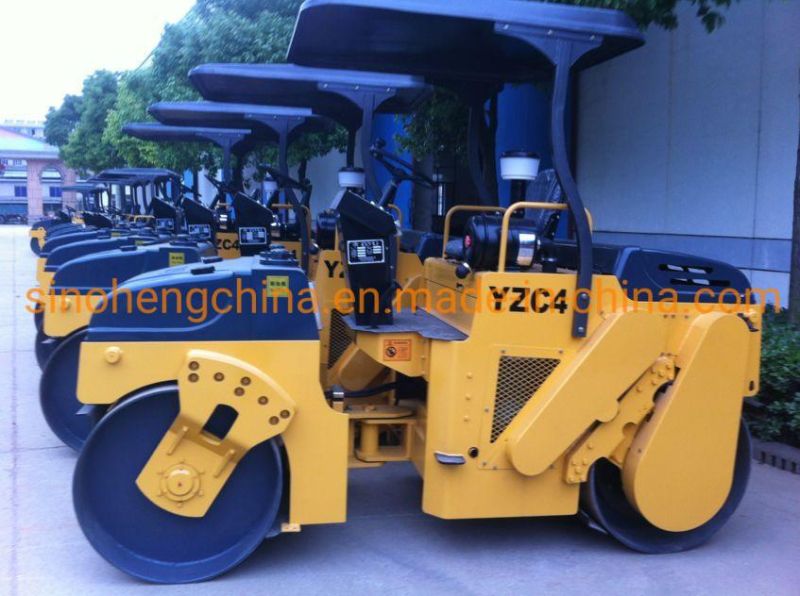 Yzc4 Mechanical Double Drum Vibratory Road Roller 4 Ton