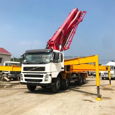 Putzmeister 42m Concrete Placing Boom Beton Pump Machine Second Hand Concrete Pump Volvo Truck