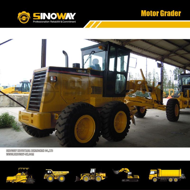 Sinoway 165HP Grader Motor 15ton Motor Grader in Stock