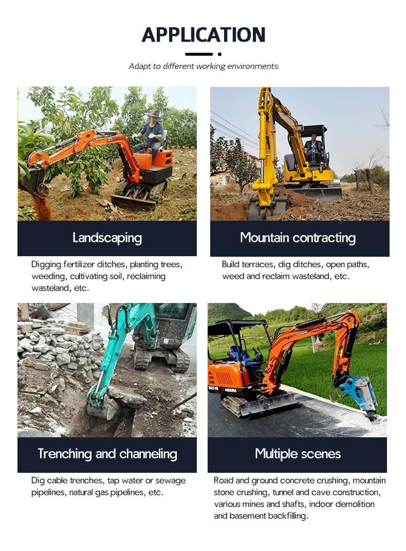 Small Mini Farm Hydraulic Excavation Machine