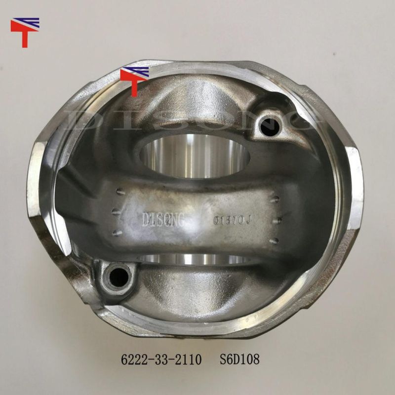 High Quality Diesel Engine Mechanical Parts Piston 6222-33-2110 for Engine Parts SAA6d108e Generator Set