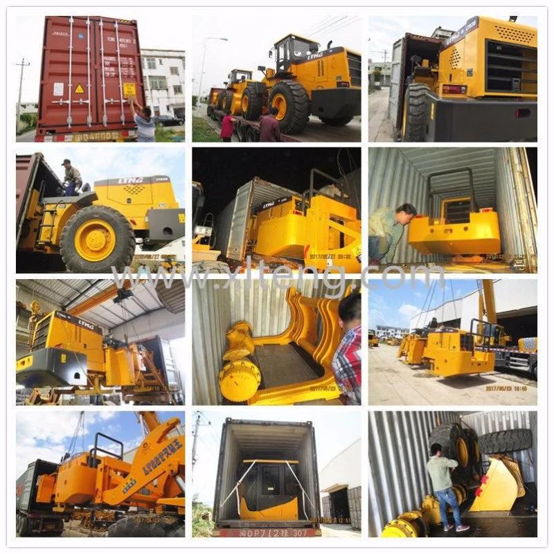 Ltmg 6ton Wheel Loader with Air-Conditioner and Optional Joystick