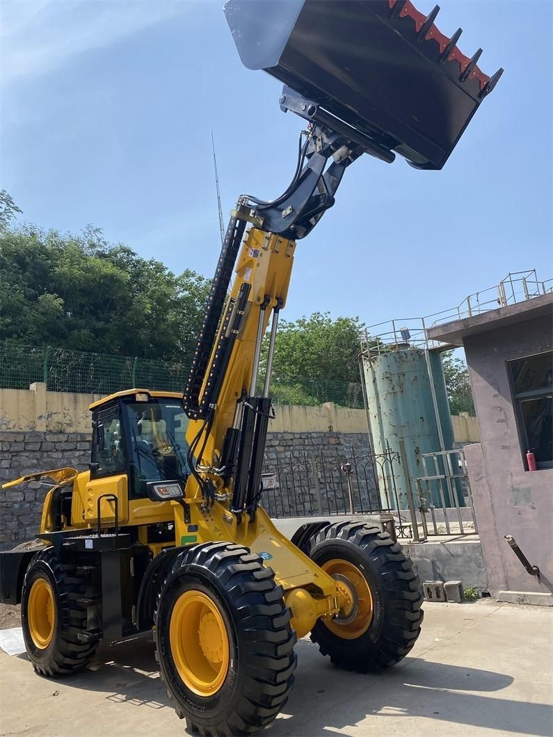 Wk-2500 Telescopic Boom Wheel Loader 1 Ton 2 Ton Forklift Skid Steer Loader Backhoe Factory Wholesale Construction/Garden/Farm