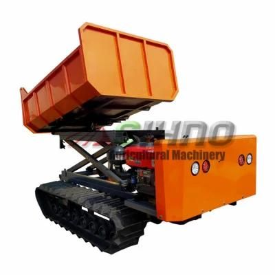 3 Tons Mini Crawler Dumper 5 Tons Transporter Trucks Rubber Track All-Terrain Transporter Crane Truck Lifting Platform