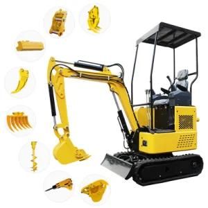 Hydraulic 1.6ton 1.8 Ton Mini Track Digging Mini Excavator 2 Ton