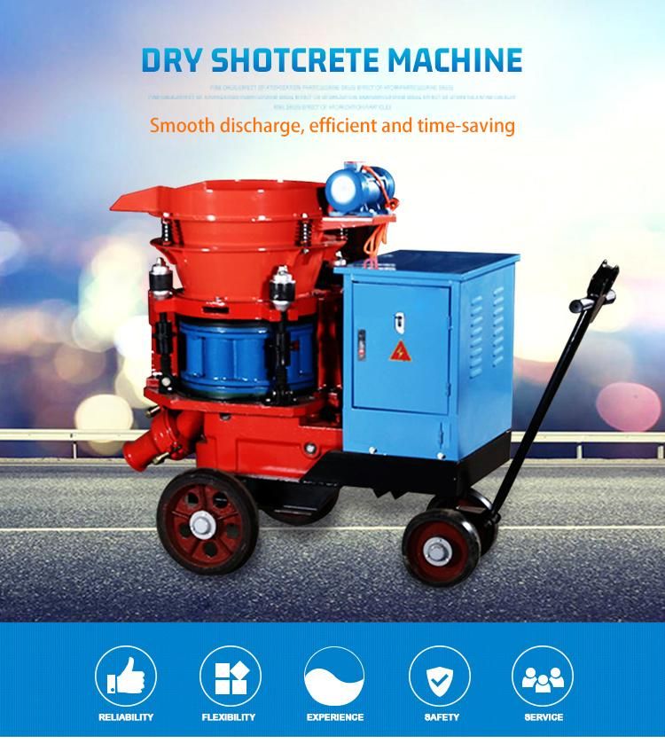 Hsp-7 Diesel Cyclone Concrete Shotcrete Machine Refractory Concrete Shotcrete Gunning Machine