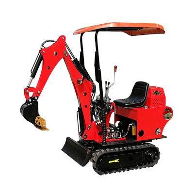 Shandong Excavator CE Certificated Mini Excavator Mini Digging Machine High Quality Mini Crawler Excavator 0.8 Ton