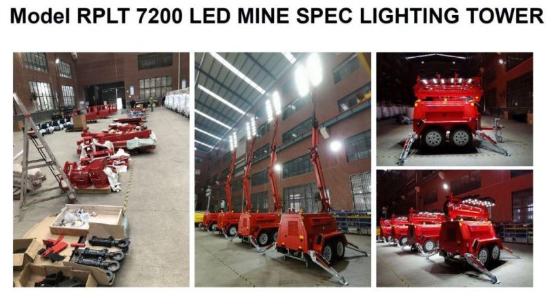 8*720W Construction Lighting Desel Generator LED Light Tower