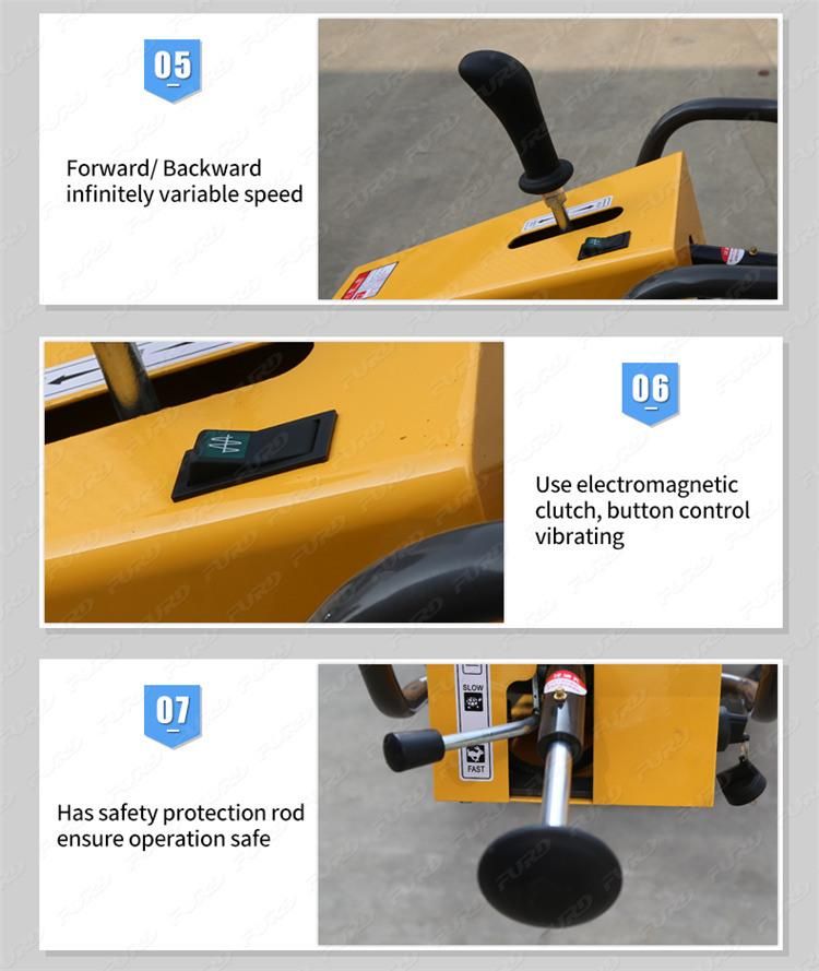 500kg Hydraulic Walk Behind Single Drum Road Roller Pedestrian Roller for Sale in Chile