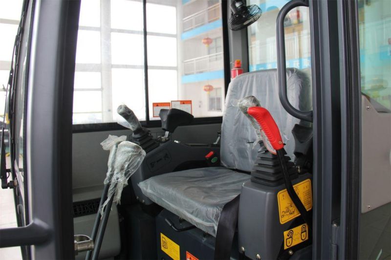 China Wolf Mini Crawler Excavator 2ton with Enclosed Cabin