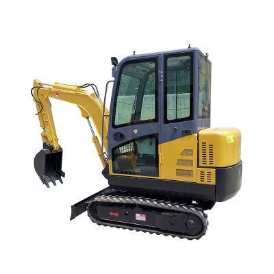 2.6 Ton Full Closed Cabin 3 Hydraulic Cylinder Crawler Excavator