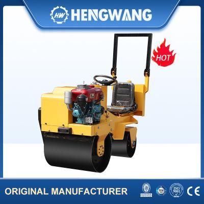 Ride on Road Roller Travel Portable Motor Double Drum Machine