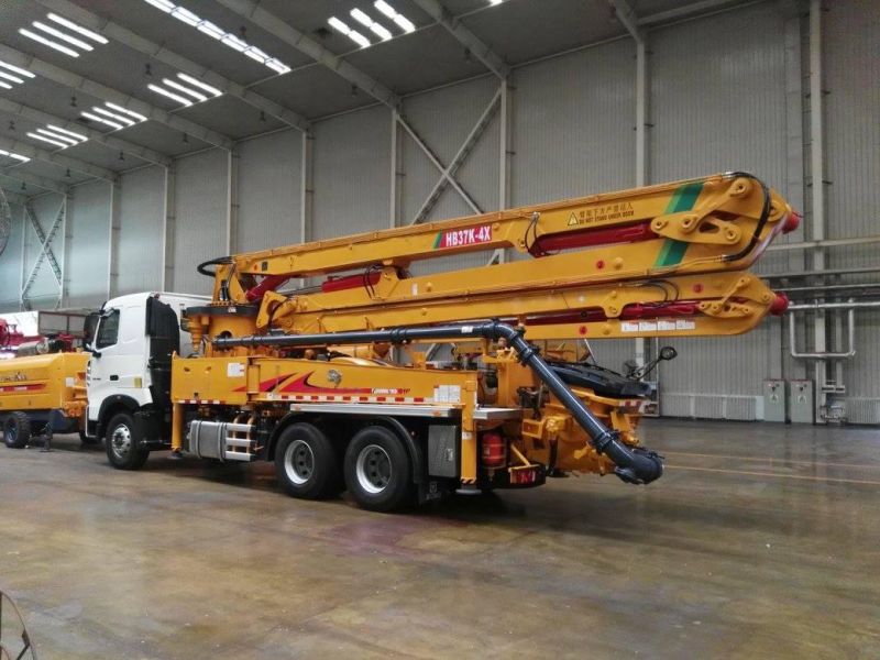 Brand 37m Truck Mounted Concrete Pump Truck with Chassis Hb37V