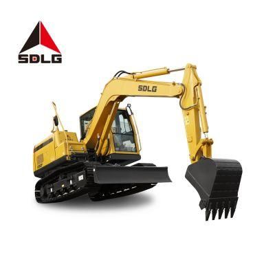 Sdlg E690f 9t Compact Energy Saving Hydraulic Crawler Excavator with 0.32m3 Bucket for Mines and Construction Site