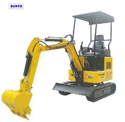 Sunyo Sy15 Mini Crawler Excavators Are Hydraulic Control Mini Digger, with Backhoe Digger.
