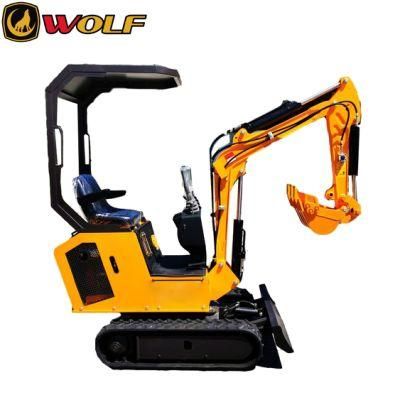 0.8 Ton Micro Digger Machine Mini Crawler Excavator with E5 Motor