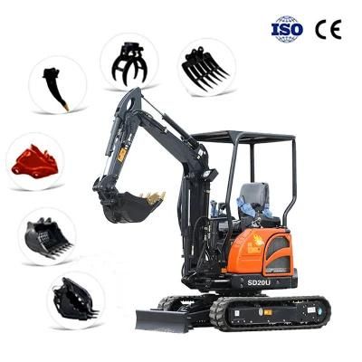 2 Ton MIDI Digger Chinese Mini Excavator for Sale