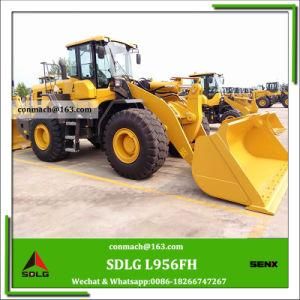 Sdlg 5t Wheel Loader with Quick Hitch Bucket and Fork, Sdlg L956fh Loader Factory Prices