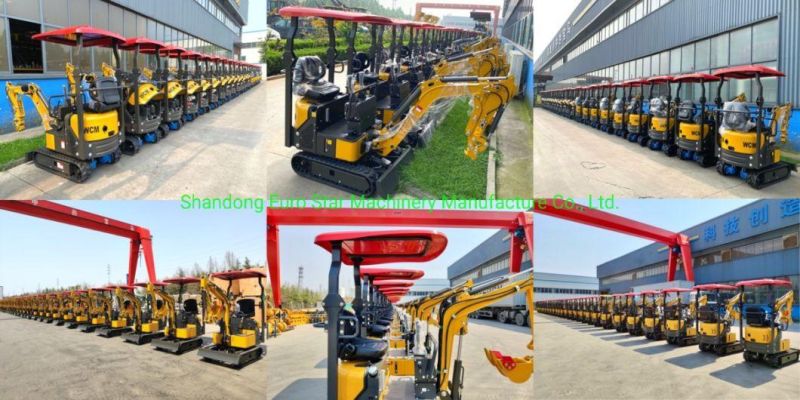 1.8t Compact Hydraulic Loader Construction Machinery Articulated Multifunctional Wheel Loader Mini Loader for Construction, Farm and Garden with CE