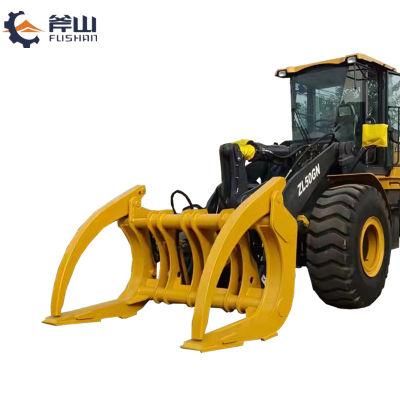Forestry Front End Wood Loader 5ton Log Grapple Loader