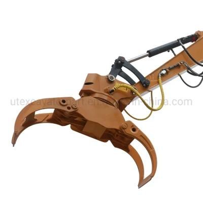 Hydraulic Small Log Grapple Loader Rotating Grapple