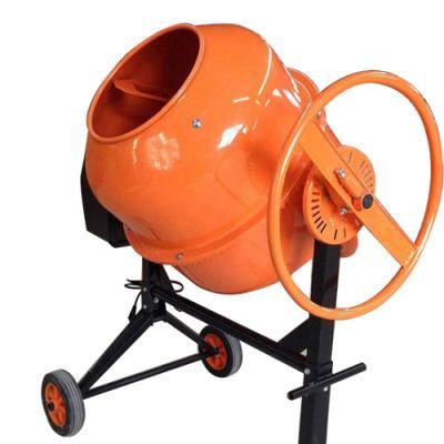 Construction Equipment Portable Mini Electric Motor/ Diesel Engine Cement Blender Manual Mini Mobile Concrete Mixer Machine