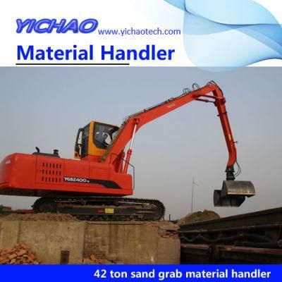 Stationary Electric Grabbing Crane Machine China Hydraulic 42ton Fixed Material Handler for Sale for Garbage