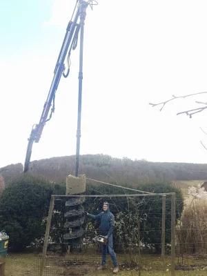 Excavator Crane Loader Hydraulic Earth Auger Post Hole Auger Drill for Electric System