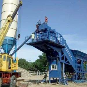 Yhzs50 Mobile Automatic Ready Mixed Concrete Batching Plant