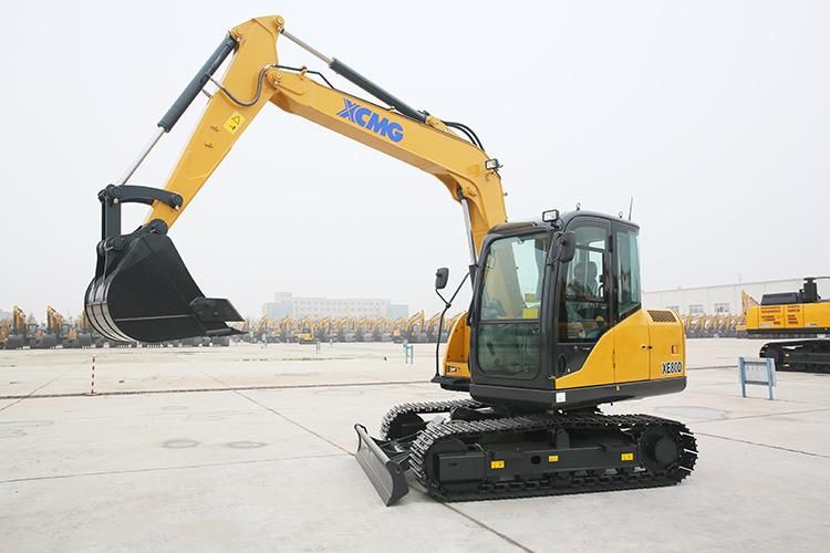 XCMG Official Xe80d 8 Ton China New Mini Crawler Excavator with Blade Price