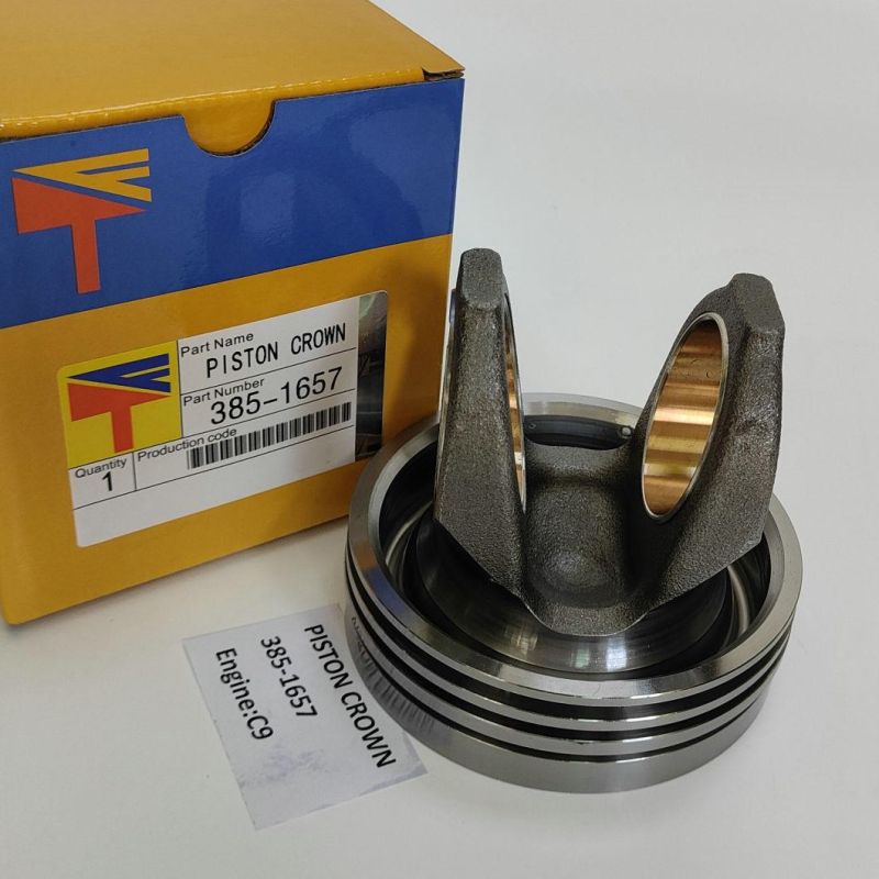 Diesel Engine Engineering Machinery Parts Piston Crown 385-1657 for Excavator E336D Building Bulldoz D6r D7r Wheel Loaders 966h Engine C9 Generator Set