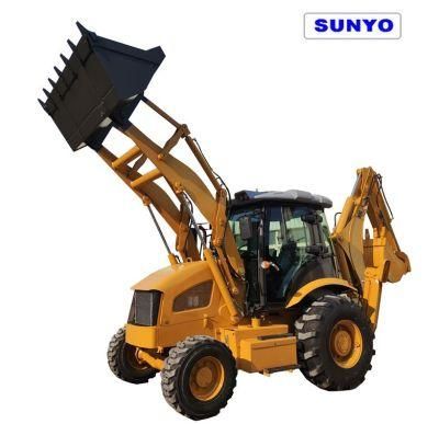 Sunyo Sy388 Model Backhoe Loader Is Excavator and Wheel Loader, Best Construction Equipment