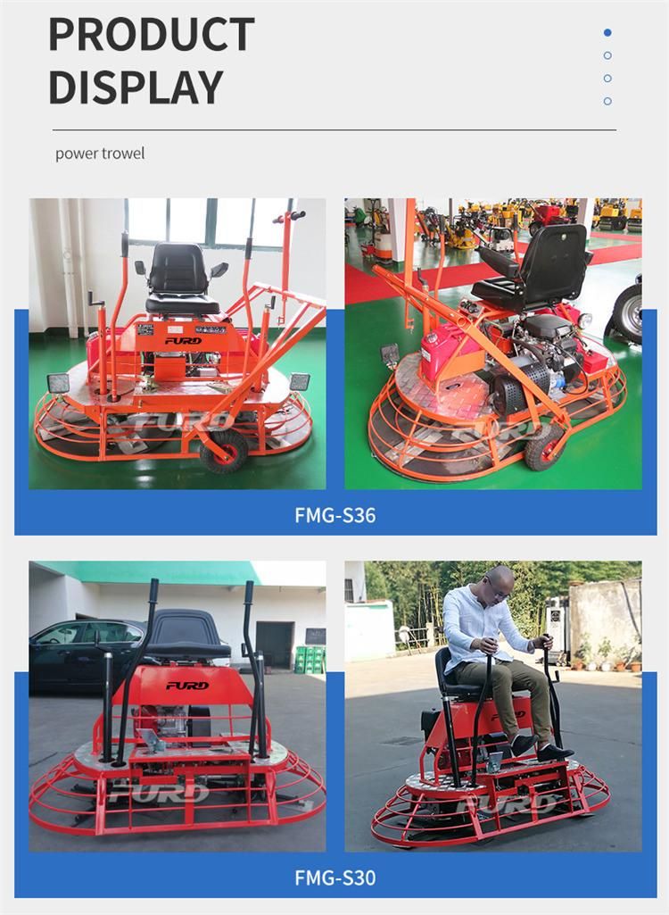 Ride Type Concrete Power Trowel Road Machine for Sale