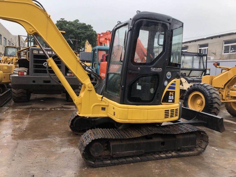 Low Working Hour Used Komatsu PC55mr PC55 5t Mini Excavator