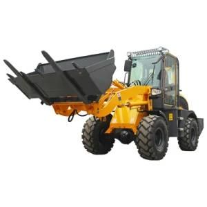 1.5 Tone Compact 0.85 Cub Meters Small Mini Wheel Articulating Loader for Sale