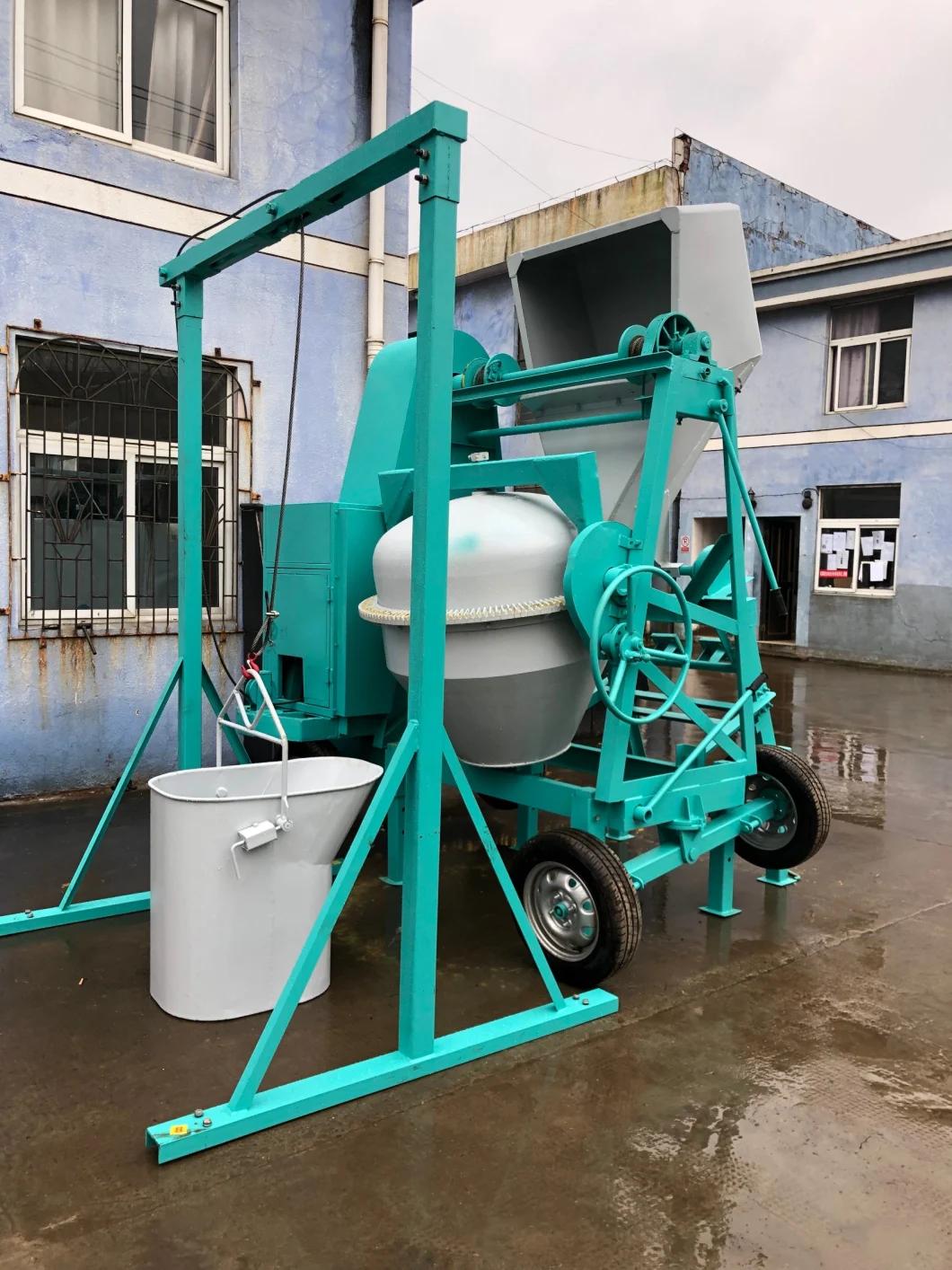 Diesel Fuel Hydraulic Lifting Hopper Concrete Mixer Factory