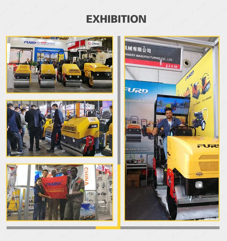 Road Roller Machine Vibratory Ride on Hydraulic Asphalt Road Roller Compactor Mini Roller Manufacturer Fyl-D206