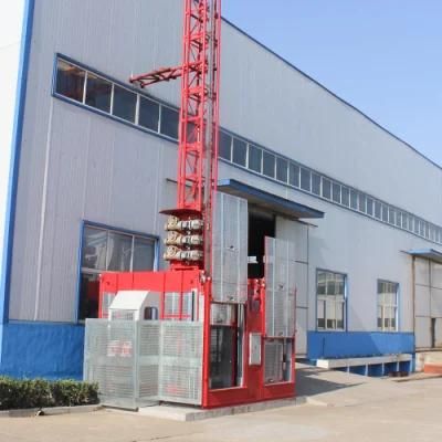 2t Inverter Double Cage Construction Passenger Hoist