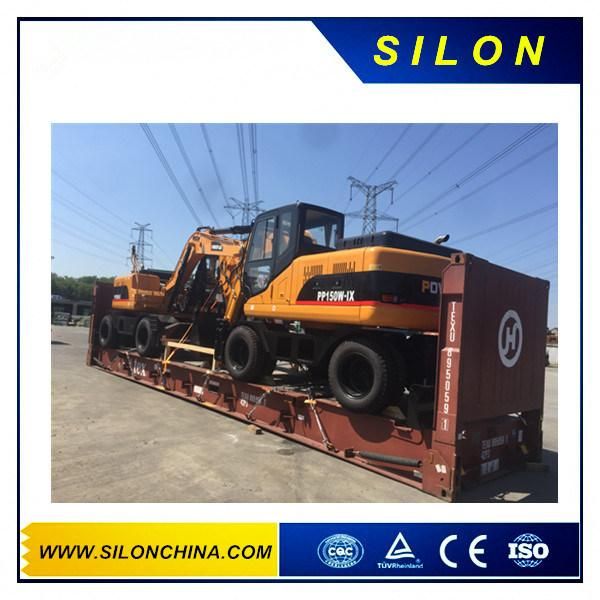 China 15t Mini Crawler Excavator Wheeled Excavator with 6bt5.9 Engine